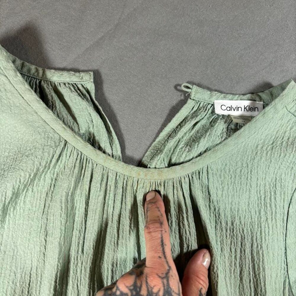 Calvin-klein Women's Green and Khaki Dress - Picture 5 of 7